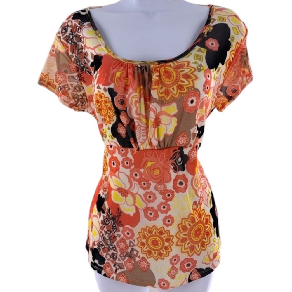Ava and Grace Tie Back Blouse Size M
